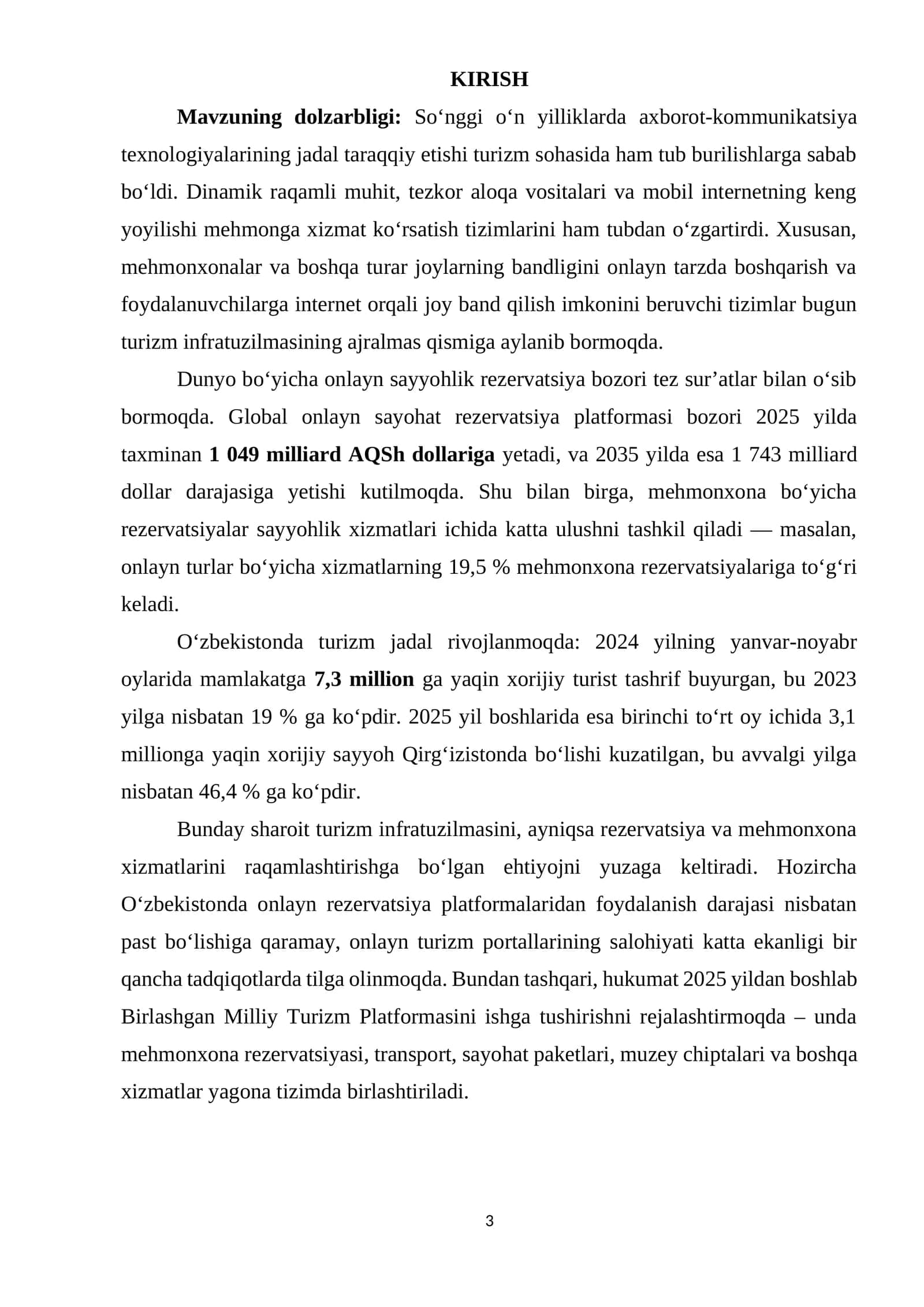 Mavzuning dolzarbligi 1