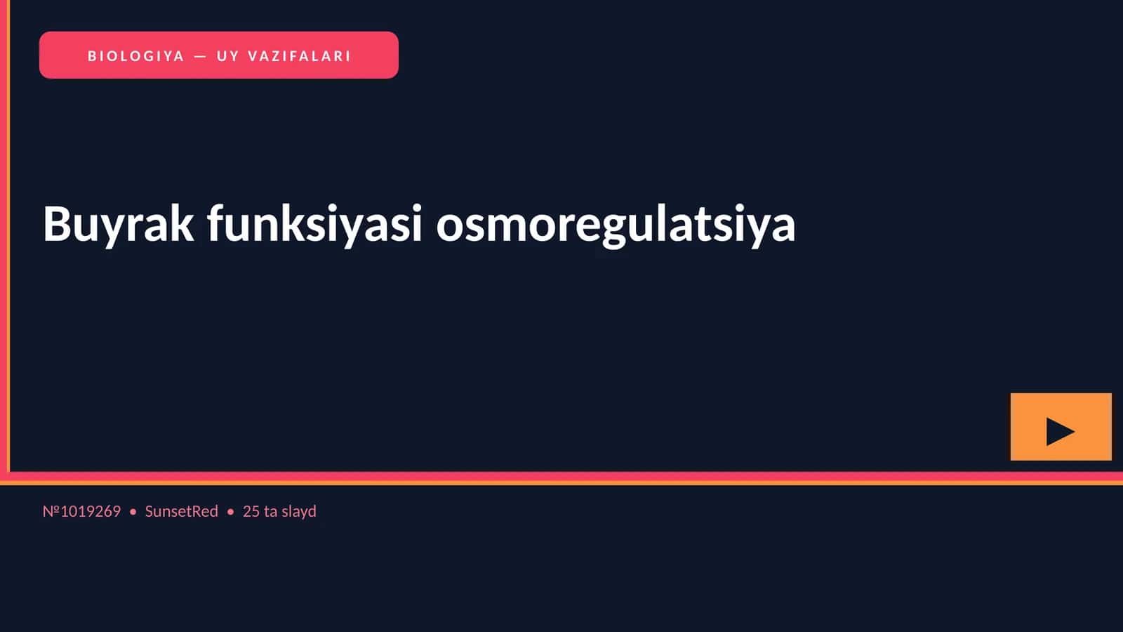 BIOLOGIYA — UY VAZIFALARI 1