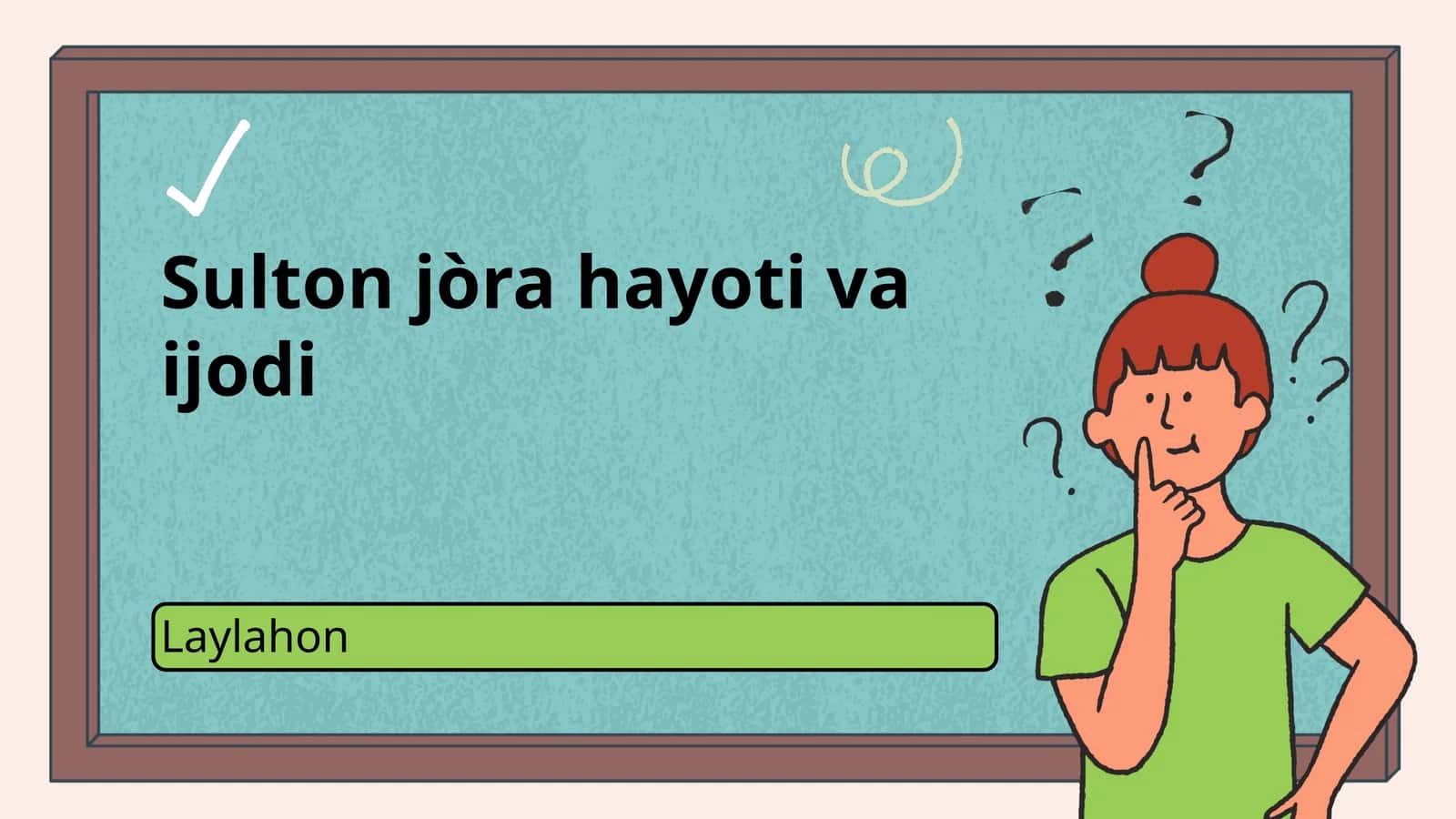 Sulton jòra hayoti va ijodi 1