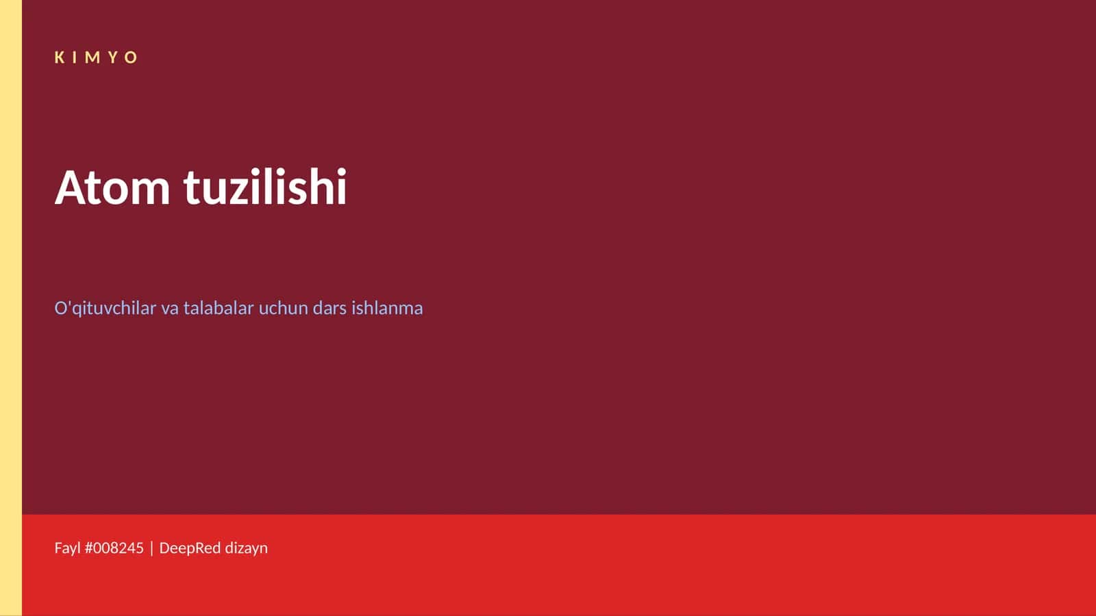 Atom tuzilishi 1