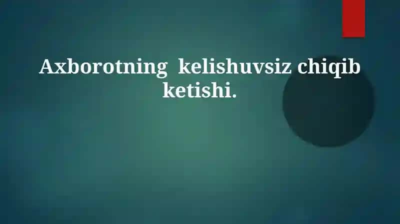 Ruxsatsiz oshkor qilish