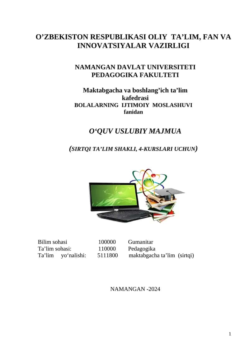 O‘QUV USLUBIY MAJMUA 1