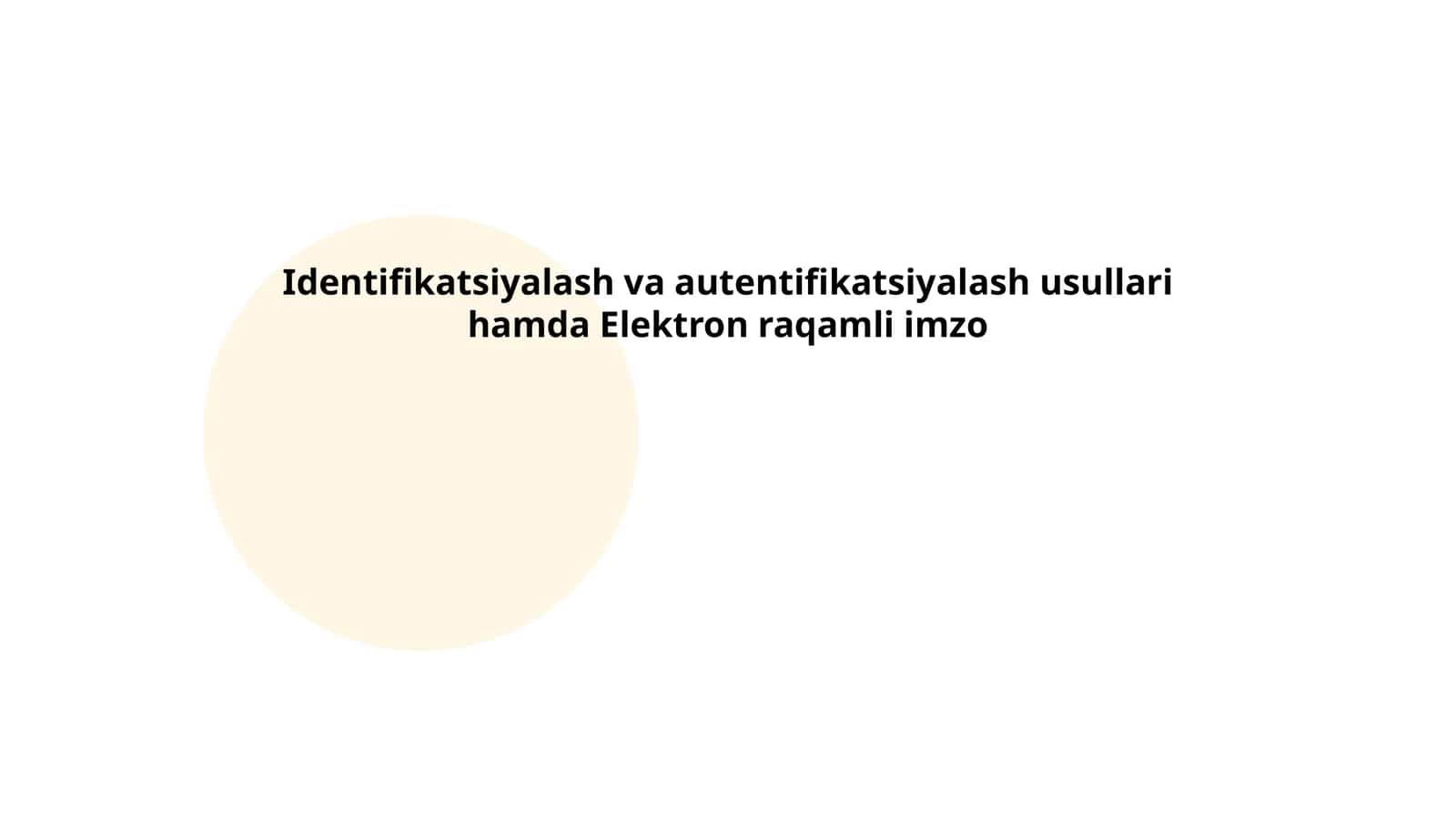 Biometrik autentifikatsiya usullari 1