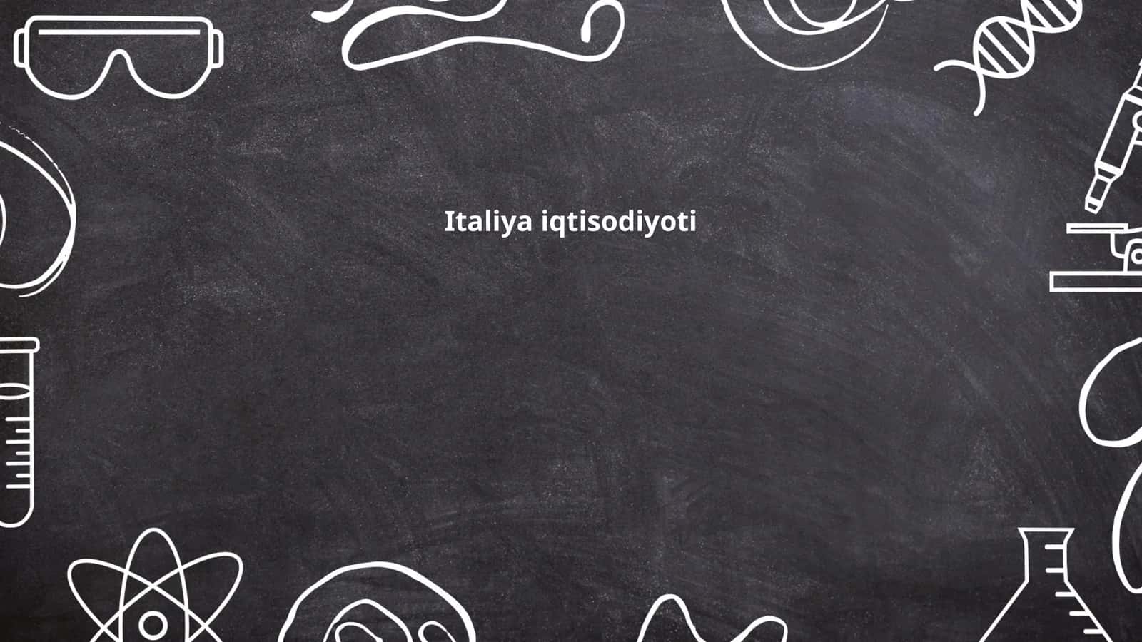 Italiya iqtisodiyoti 1