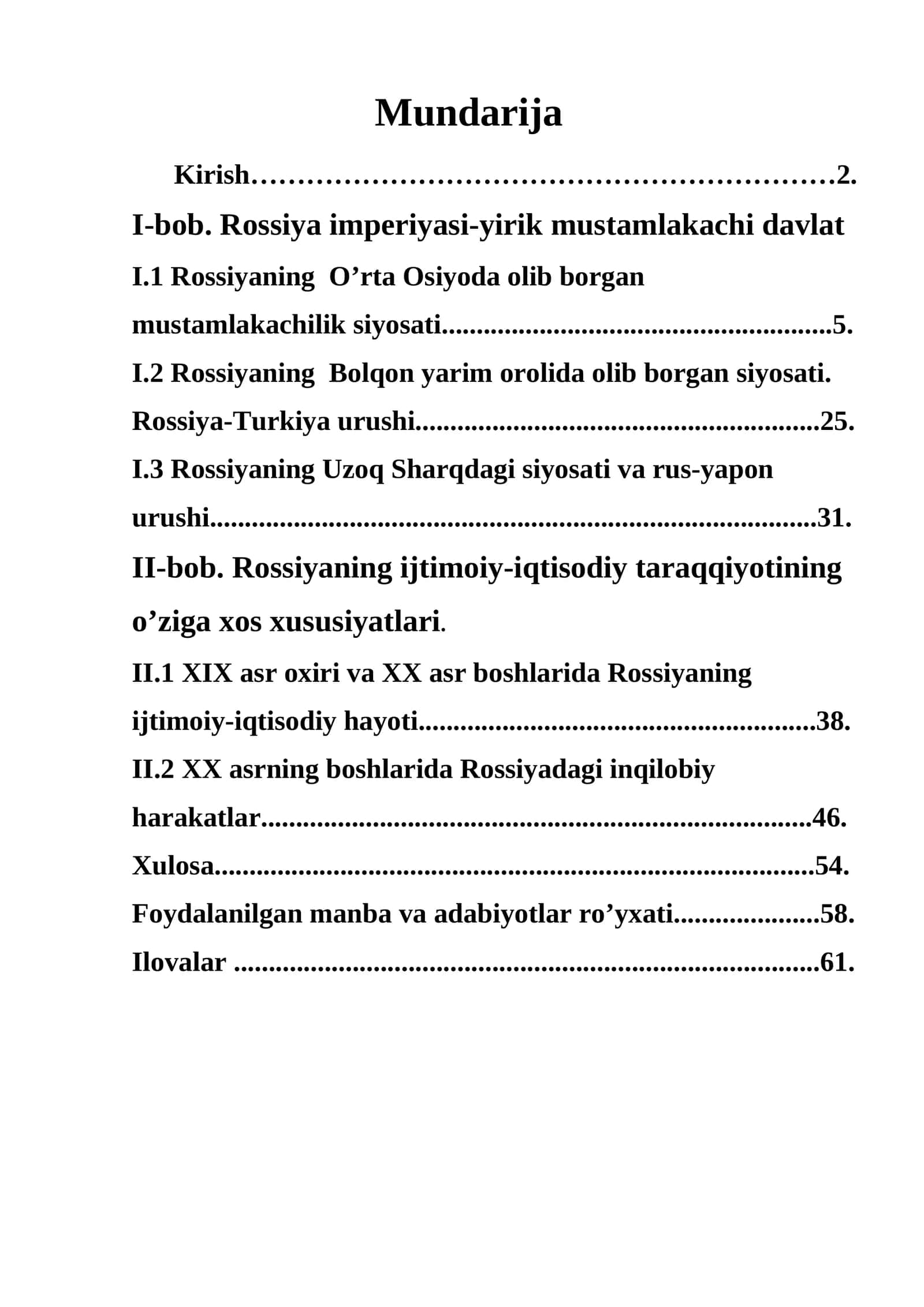 Rossiya imperiyasi-yirik mustamlakachi davlat 1