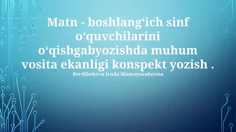 Yozuv mashqlari 1