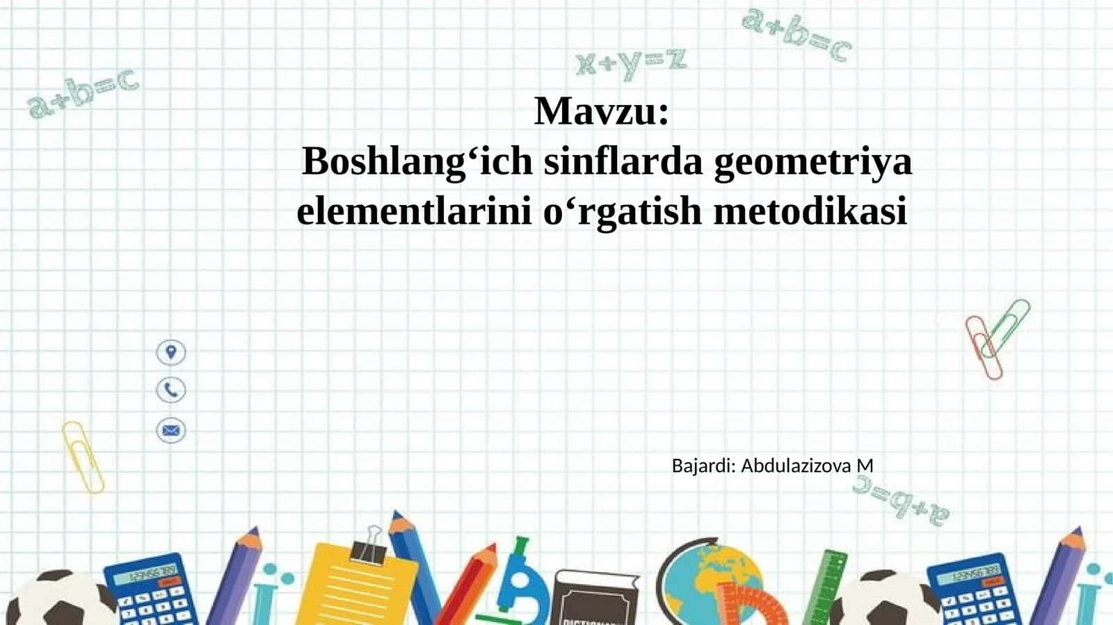Boshlang‘ichsinflardageometriyaelementlarinio‘rgatishmetodikasi 1