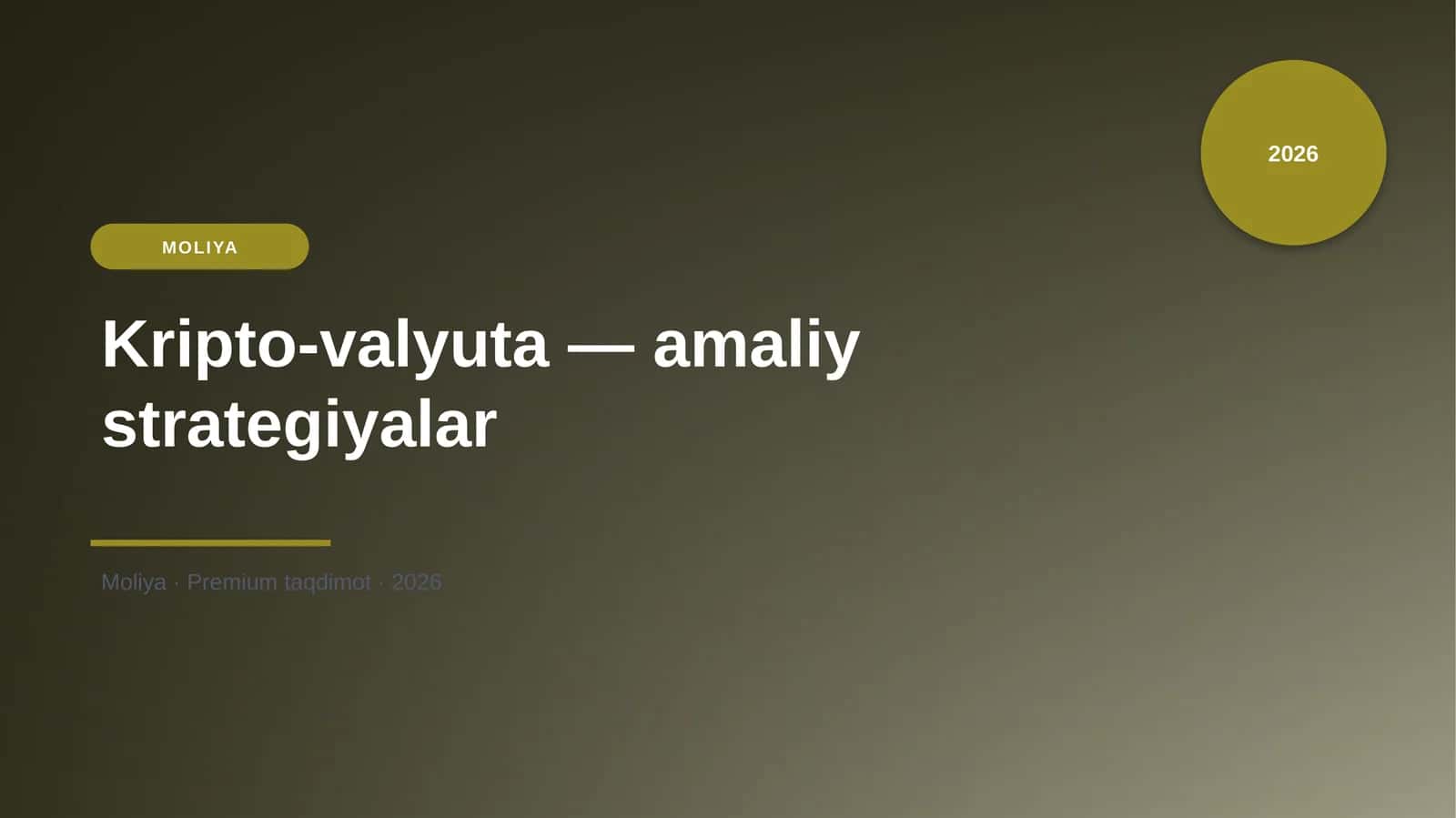 Kripto-valyuta — amaliy strategiyalar 1