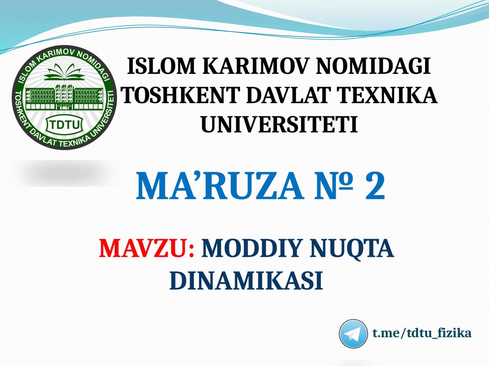 MODDIY NUQTA DINAMIKASI 1