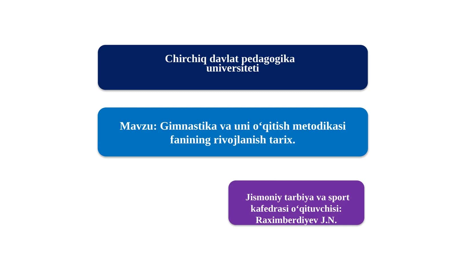 Gimnastika va unio‘qitish metodikasi 1