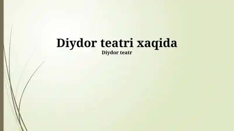 Diydor Teatr