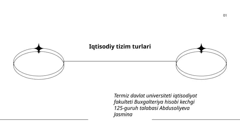 Iqtisodiy tizim turlari 1