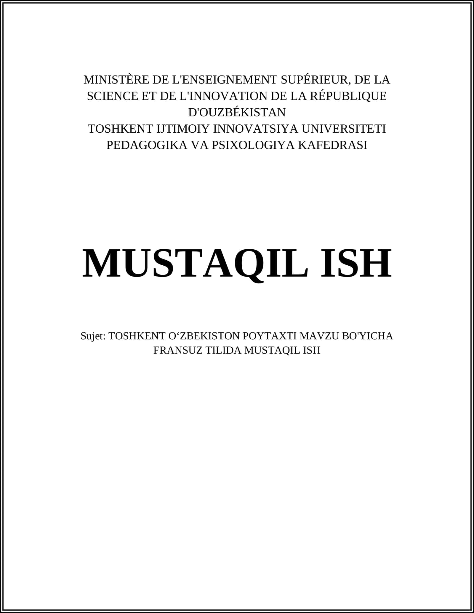 TOSHKENT OʻZBEKISTON POYTAXTI 1