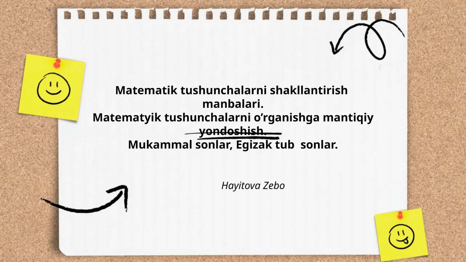 Matematik tushunchalarni shakllantirish manbalari 1