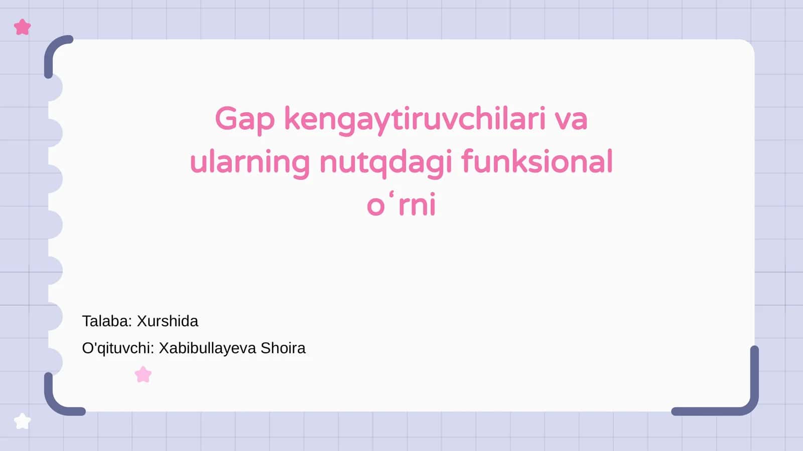 Gap kengaytiruvchilari va ularning nutqdagi funksional oʻrni 1