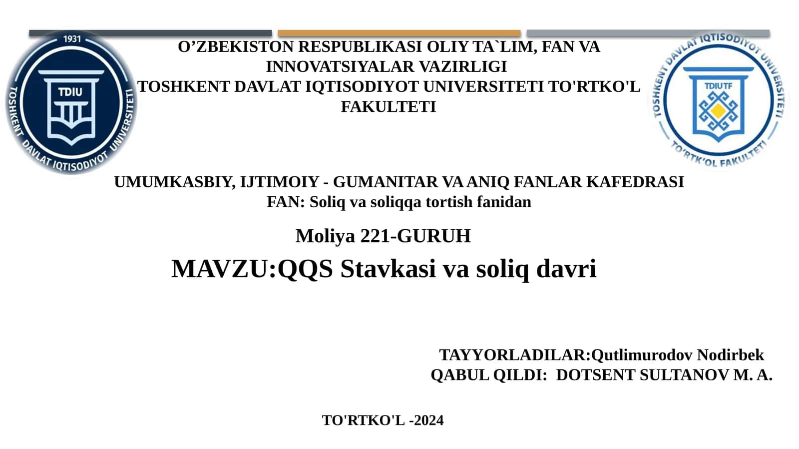 QQS Stavkasivasoliq davri 1