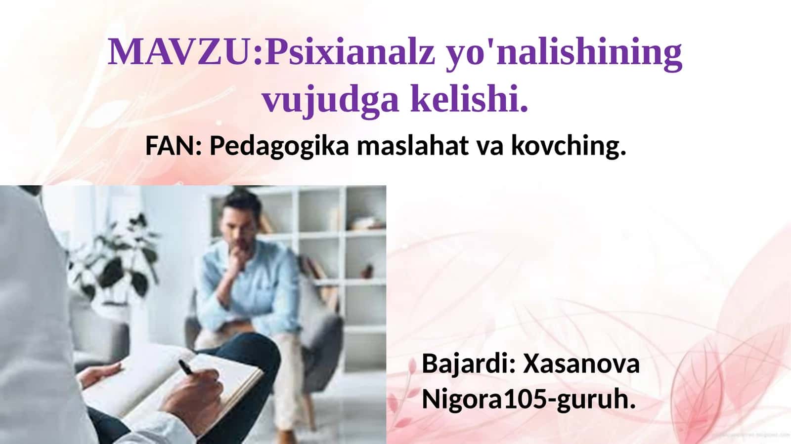 Psixoanaliz 1