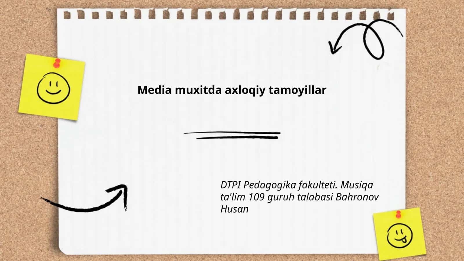 Media muxitda axloqiy tamoyillar 1