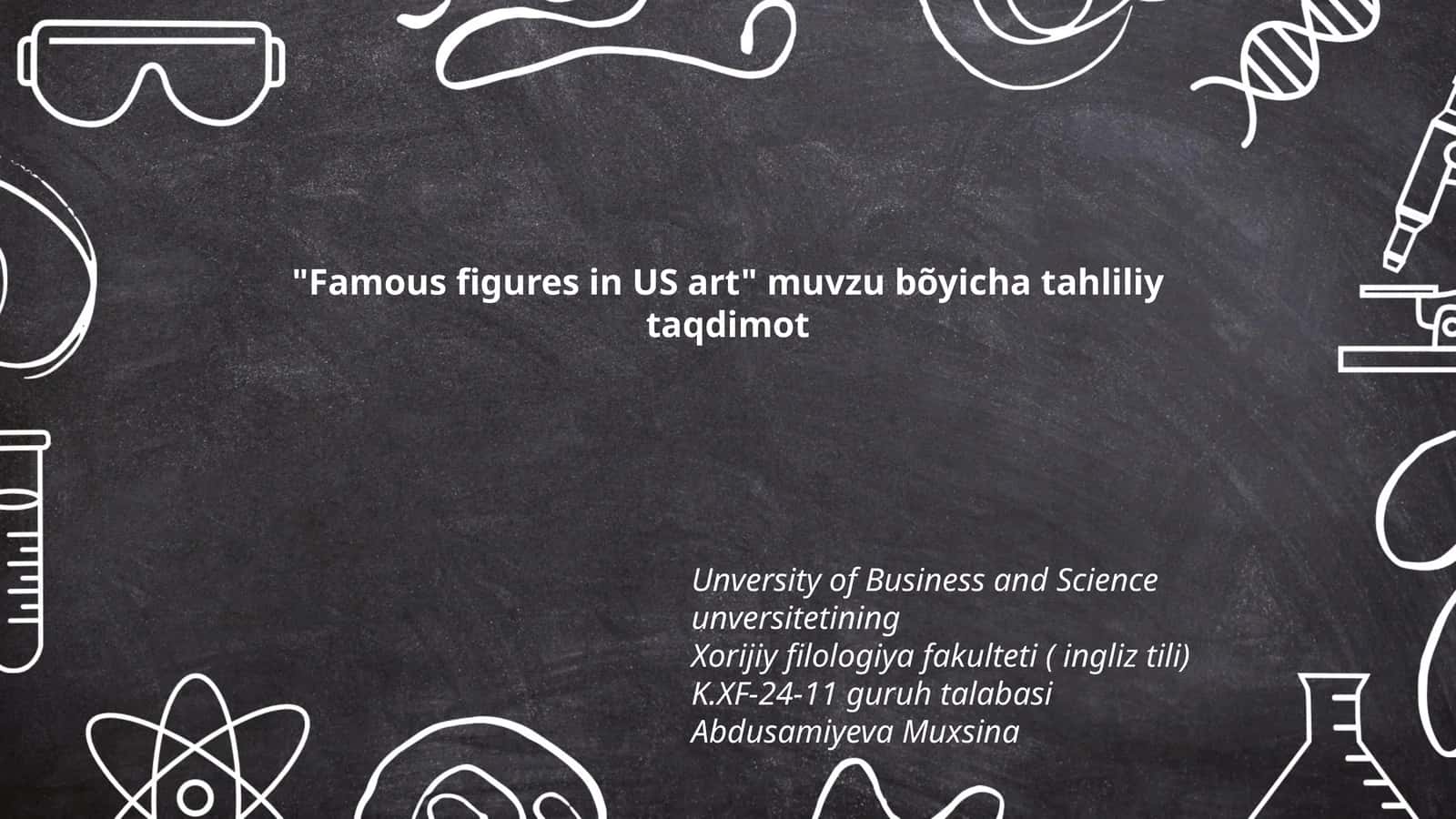 Famous figures in US art 1