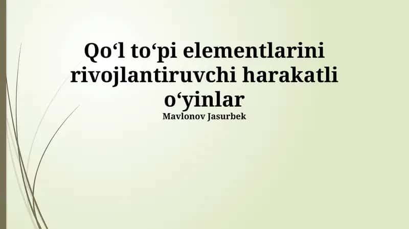 Zarba Berish Texnikasi 1