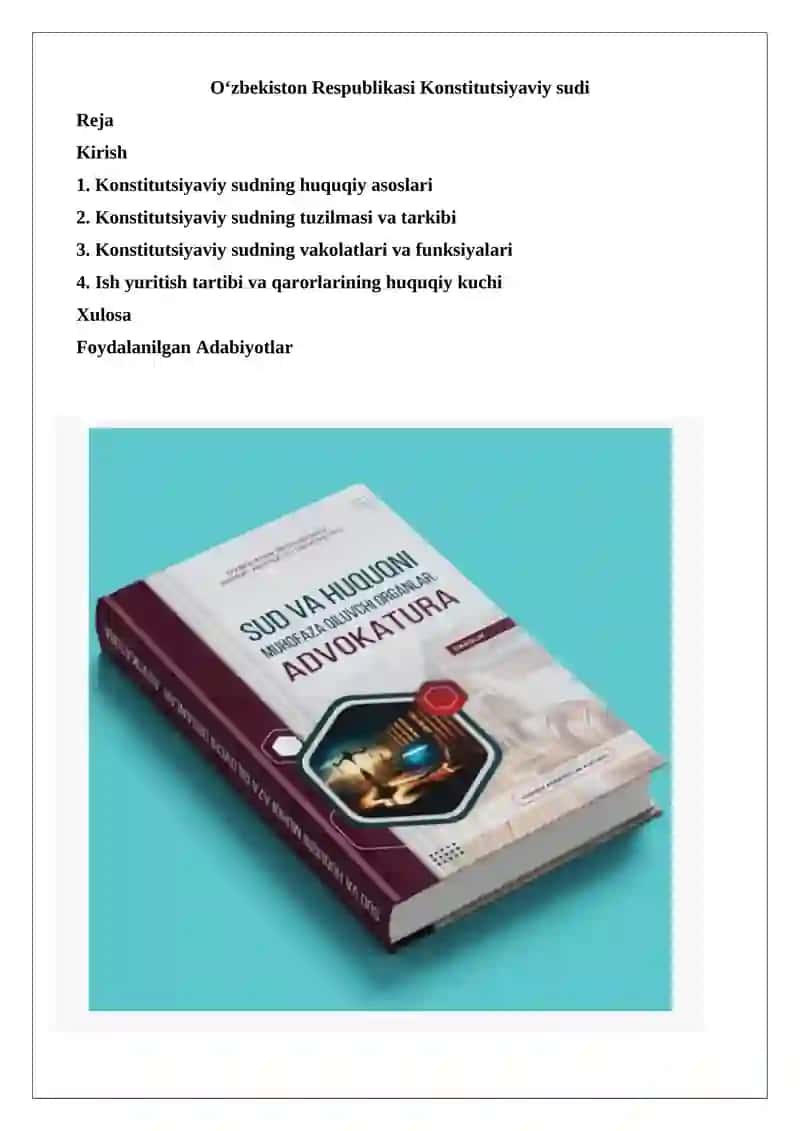 O‘zbekiston Respublikasi Konstitutsiyaviy sudi