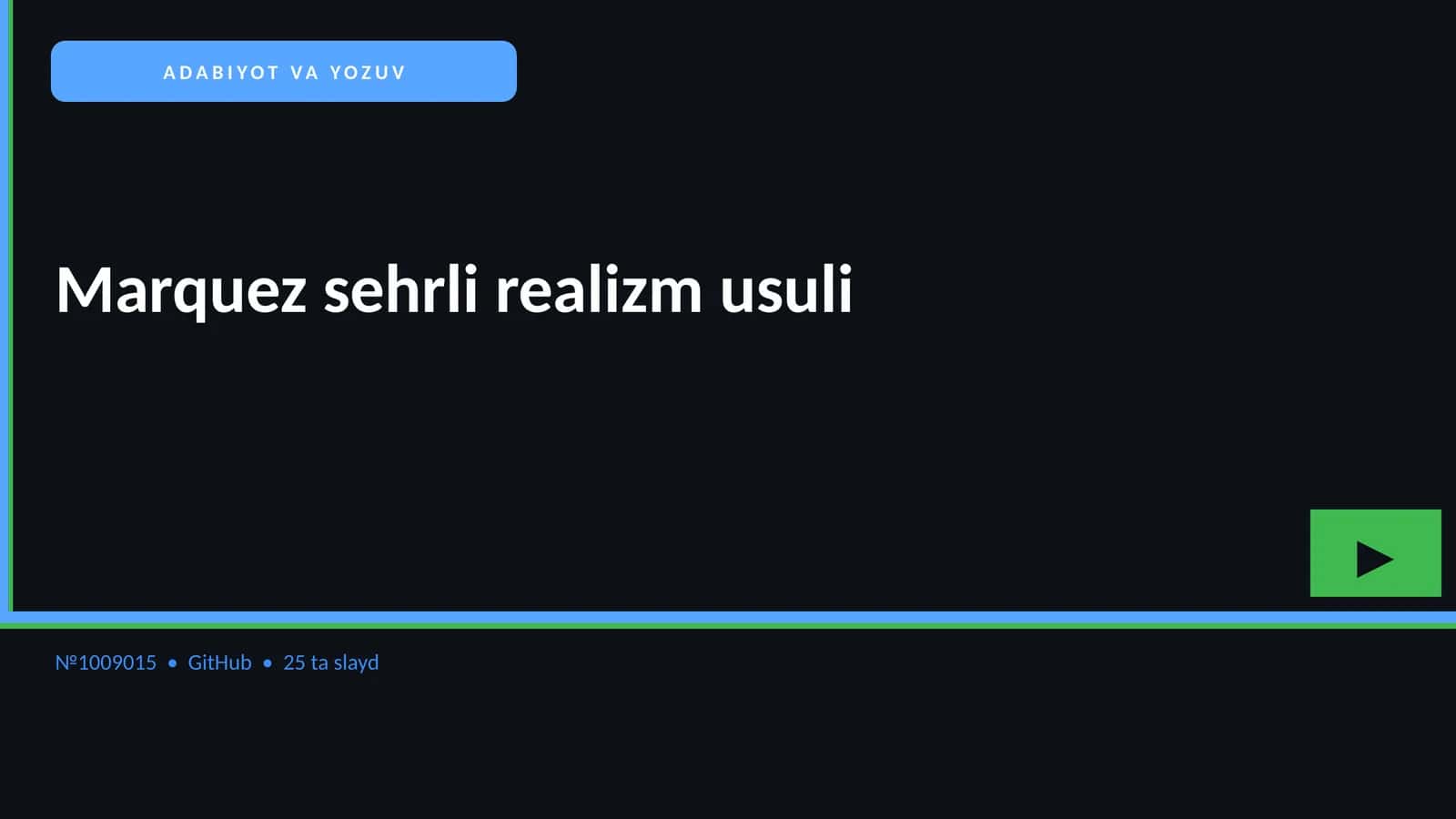 ADABIYOT VA YOZUV 1
