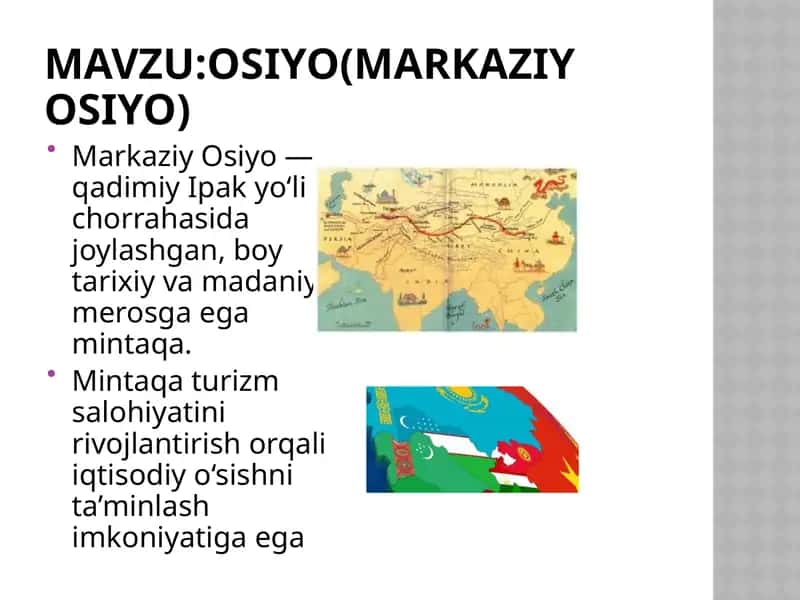 osiyo (markaziy osiyo) 1