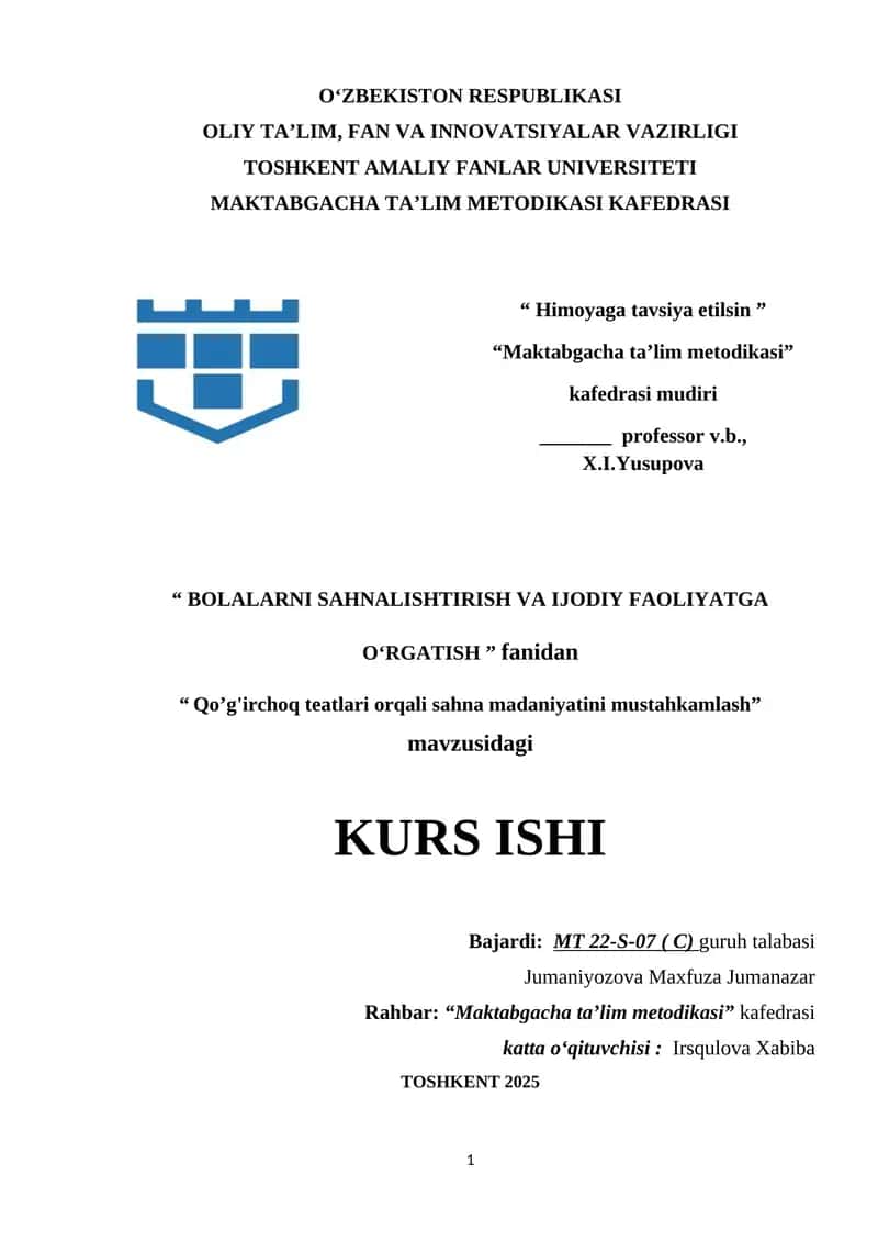 Qo’g'irchoq teatlari orqali sahna madaniyatini mustahkamlash 1