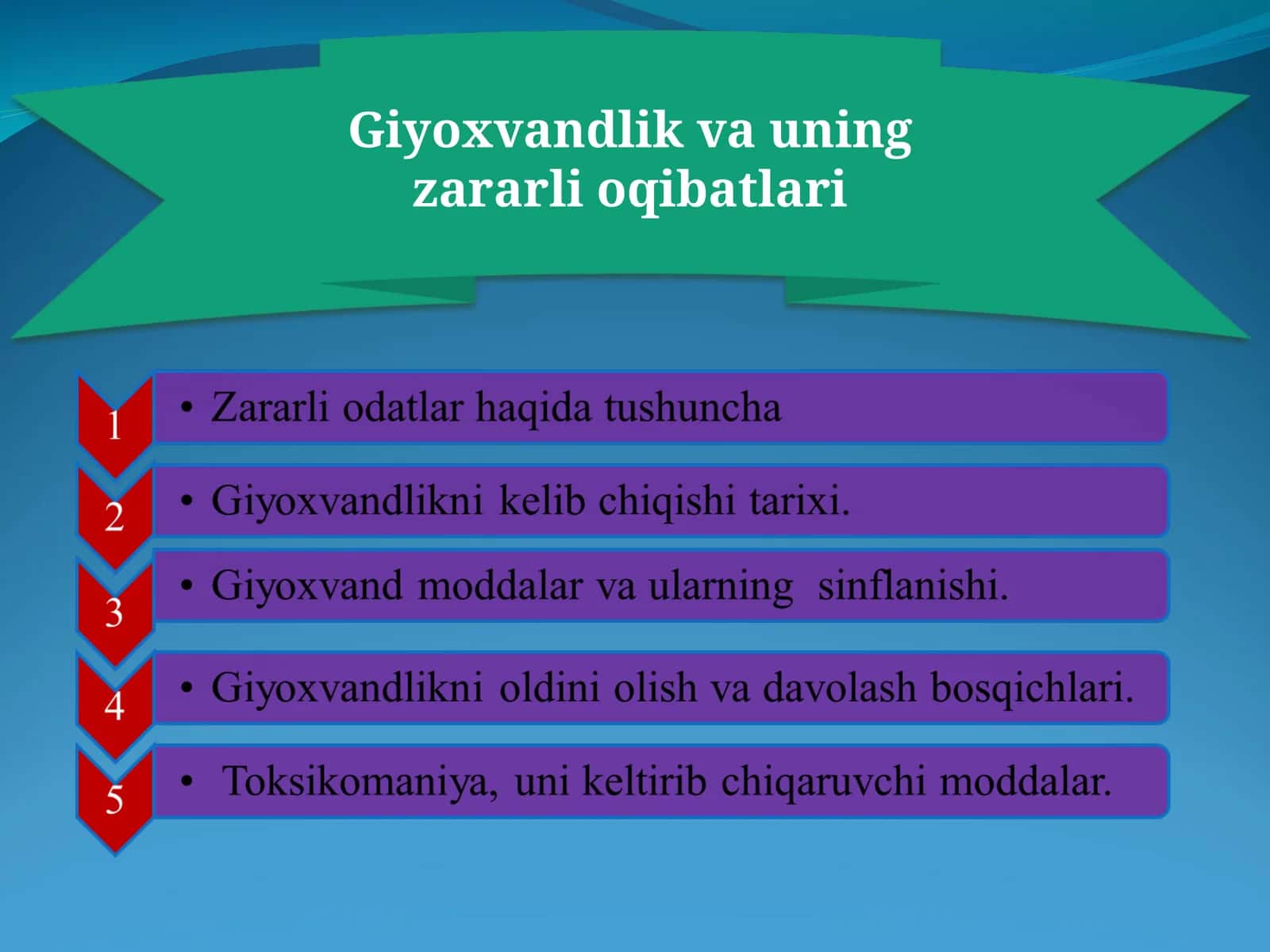 Giyoxvandlik va uning zararli oqibatlari 1
