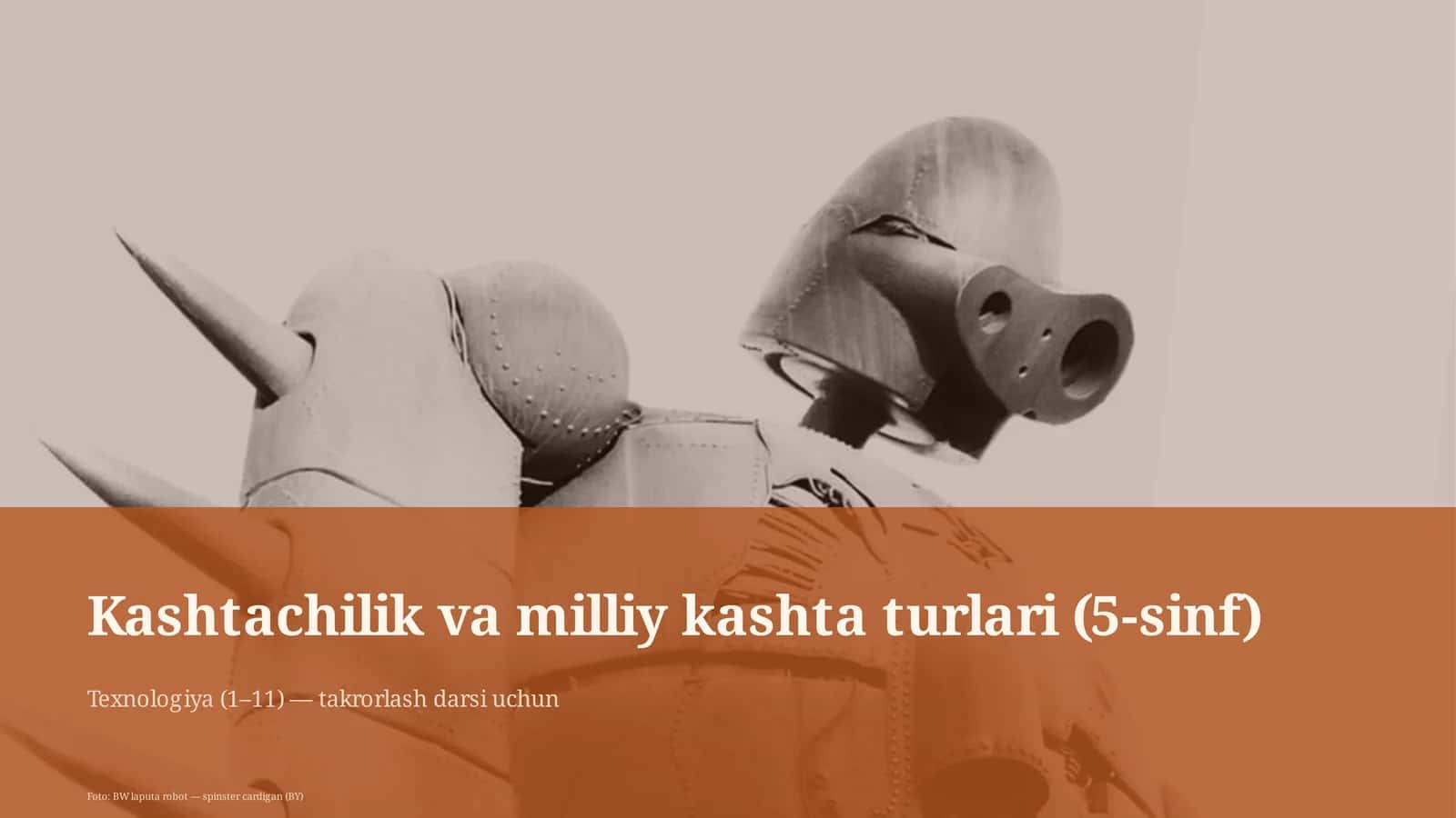Kashtachilik va milliy kashta turlari (5-sinf) 1