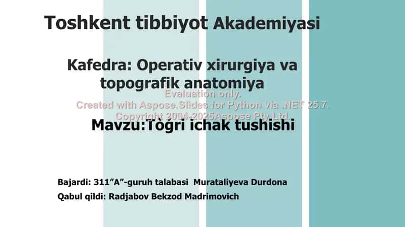 To’g’ri ichak tushishi va operatsiyalar 1