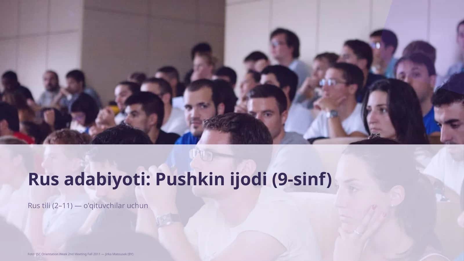 Rus adabiyoti: Pushkin ijodi (9-sinf) 1