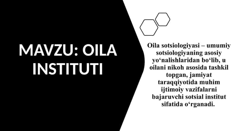 Oila sotsiologiyasi 1