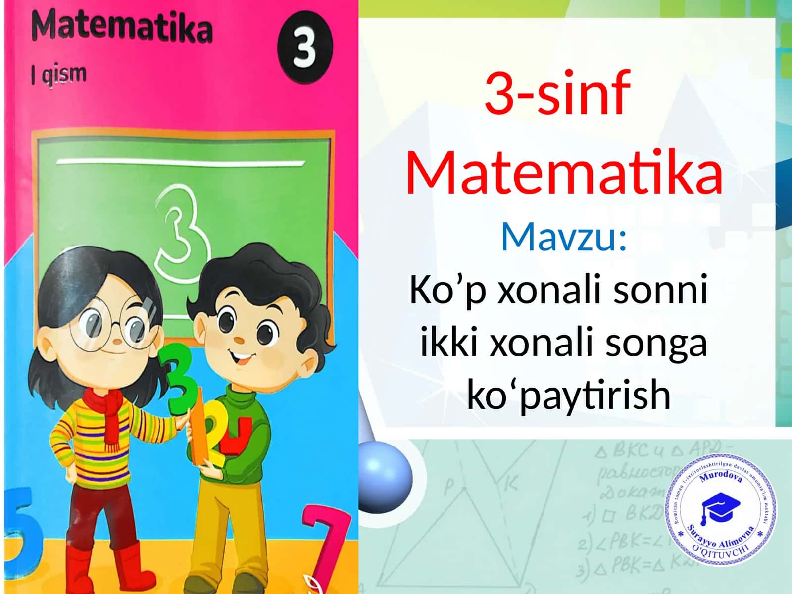 3-sinf Matematika 1