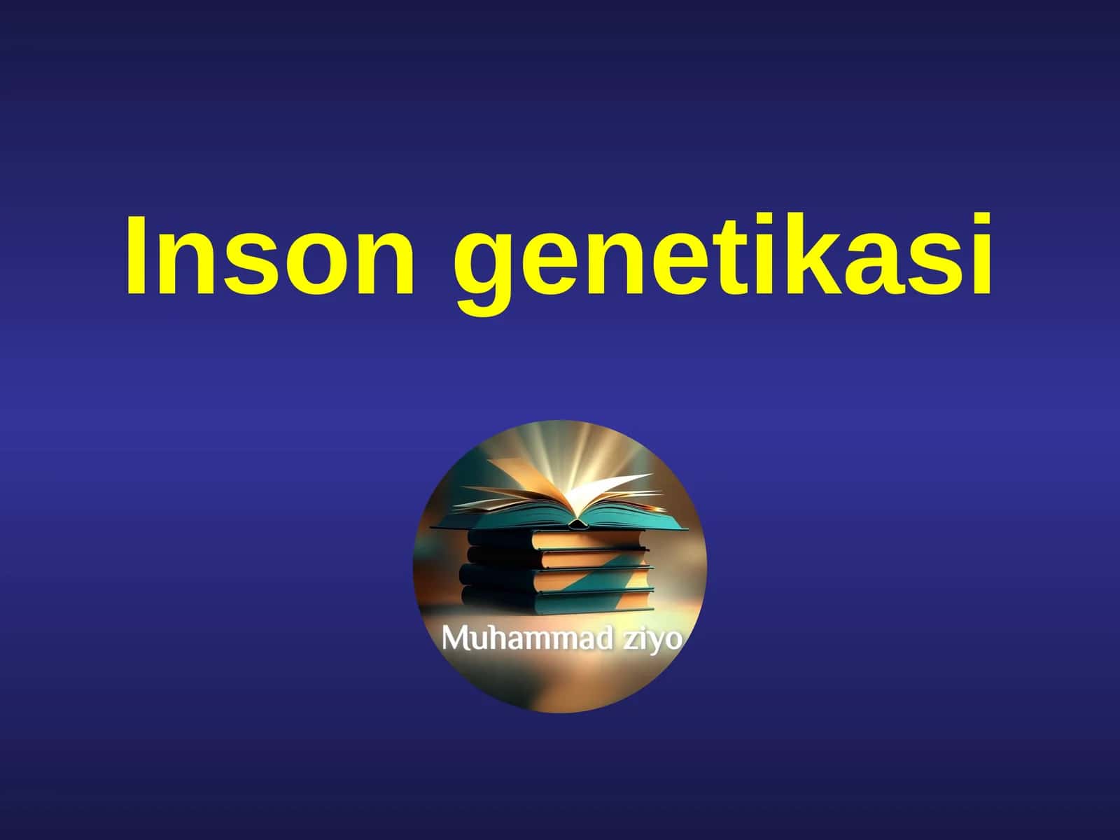 Inson genetikasi 1