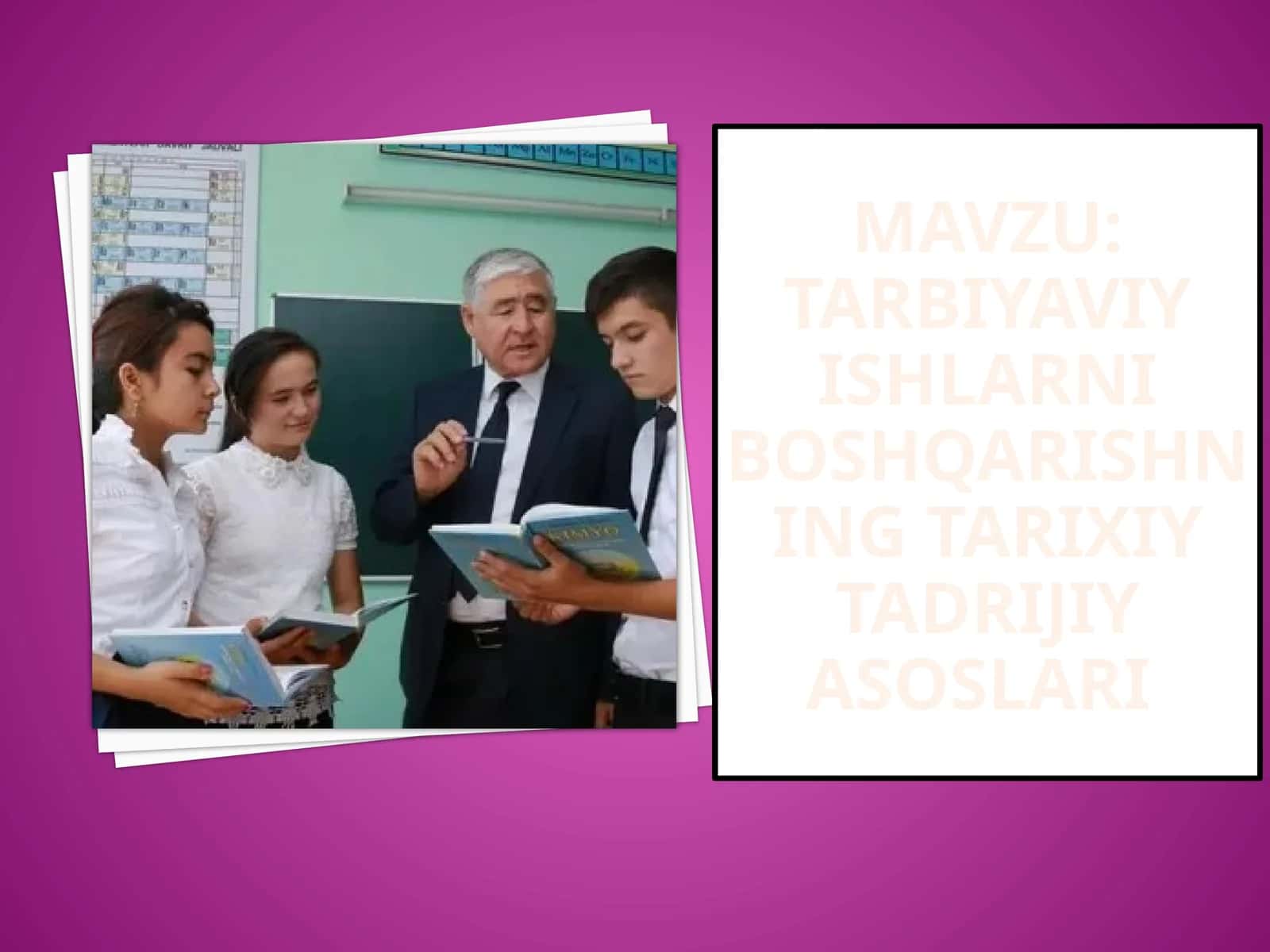Tarbiyaviy ishlarni boshqarishning tarixiy tadrijiy asoslari 1