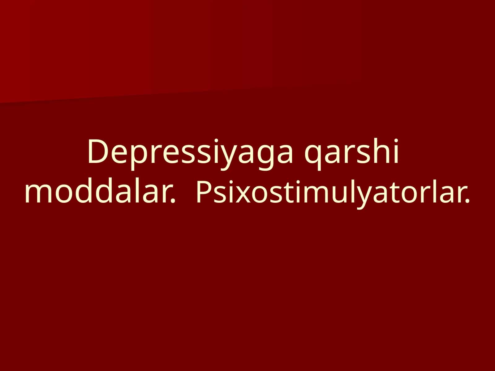 Antidepressantlar 1