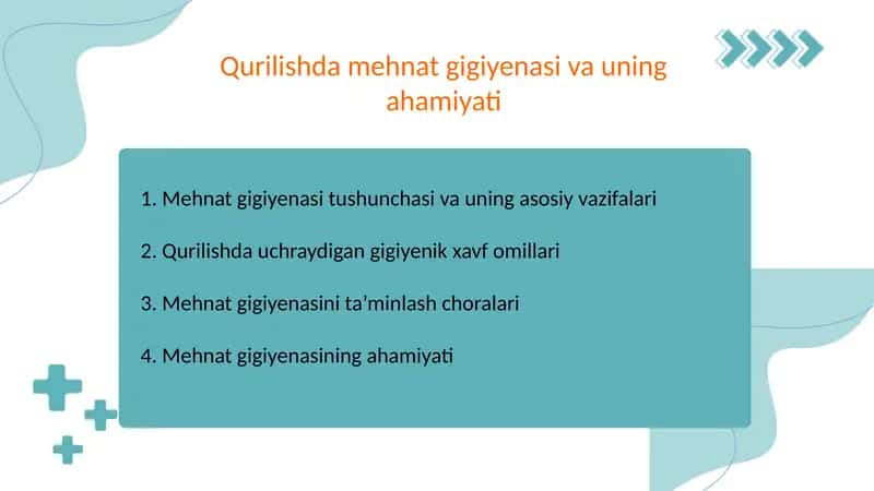 Qurilishda mehnat gigiyenasi va uning ahamiyati 1
