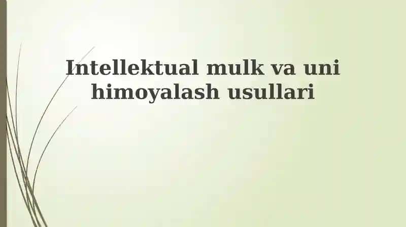 Intellektual mulk