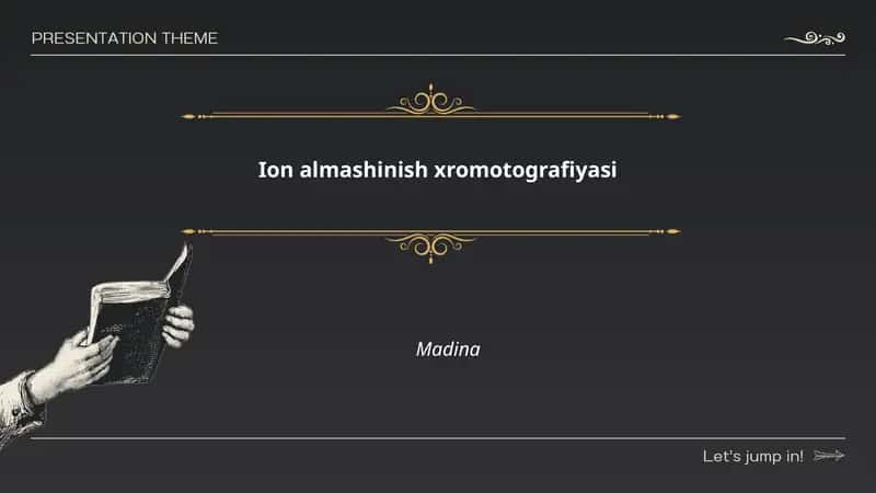Ion almashinish xromotografiyasi 1