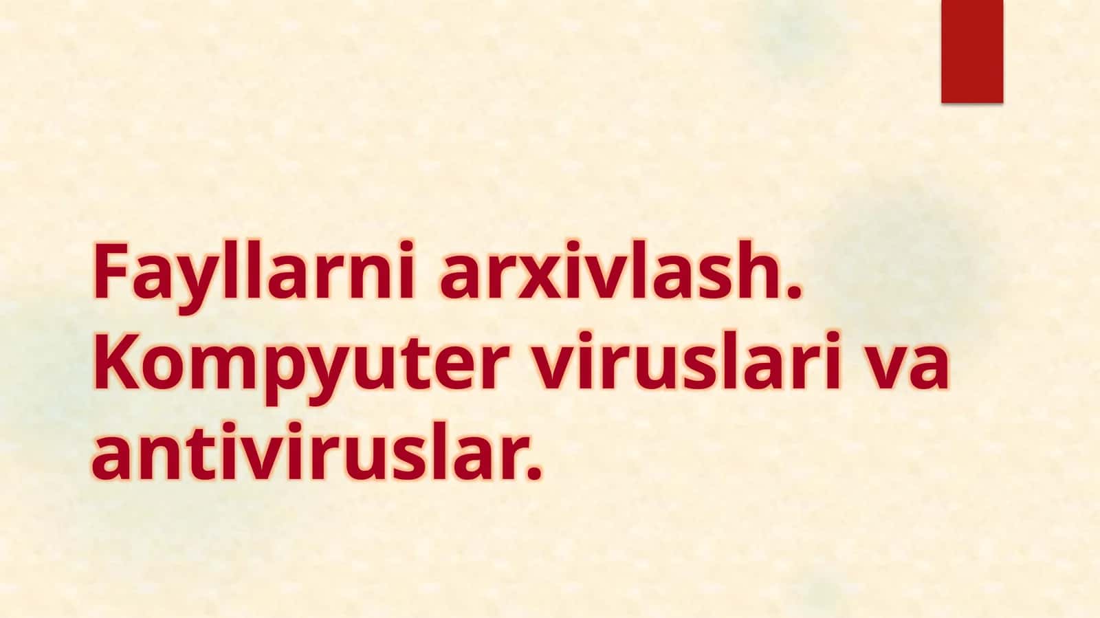 Fayllarni arxivlash 1