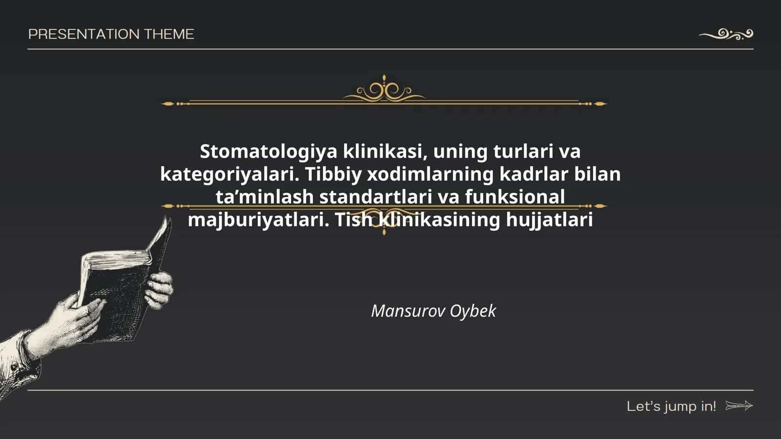 Stomatologiya klinikasi, uning turlari va kategoriyalari 1