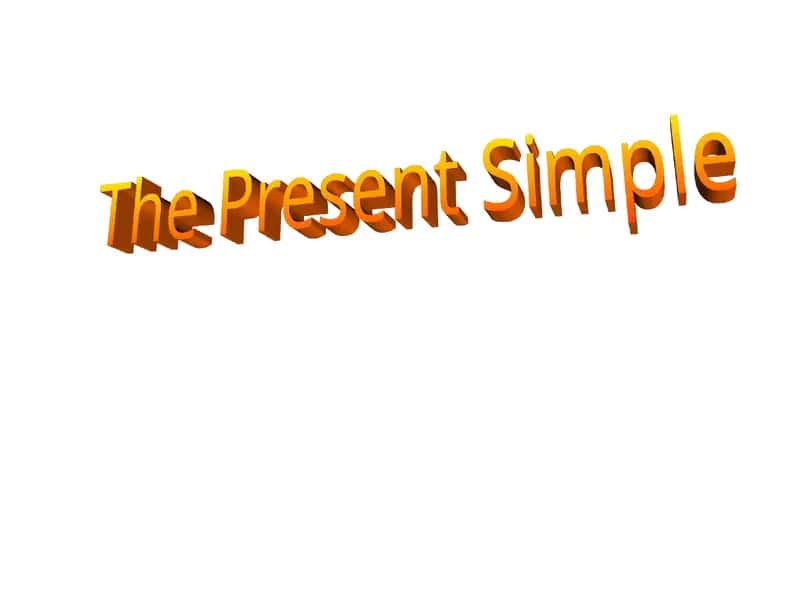 Present Simple 1