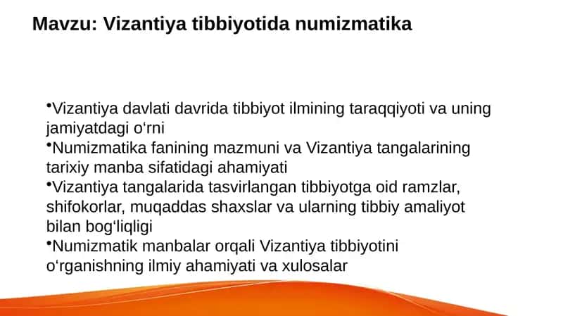 Vizantiya tibbiyotida numizmatika 1