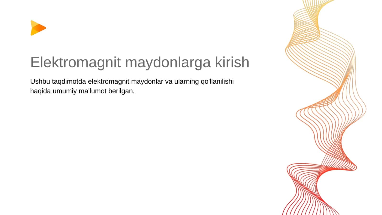 Elektromagnitmaydonlargakirish 1