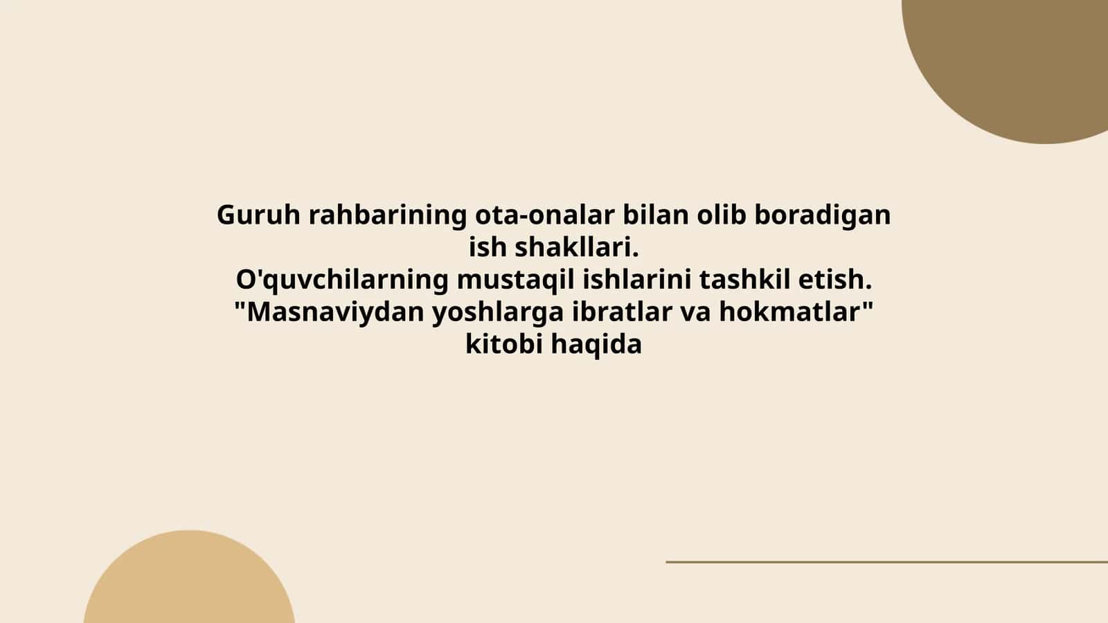 Masnaviydan yoshlarga ibratlar va hokmatlar kitobi 1