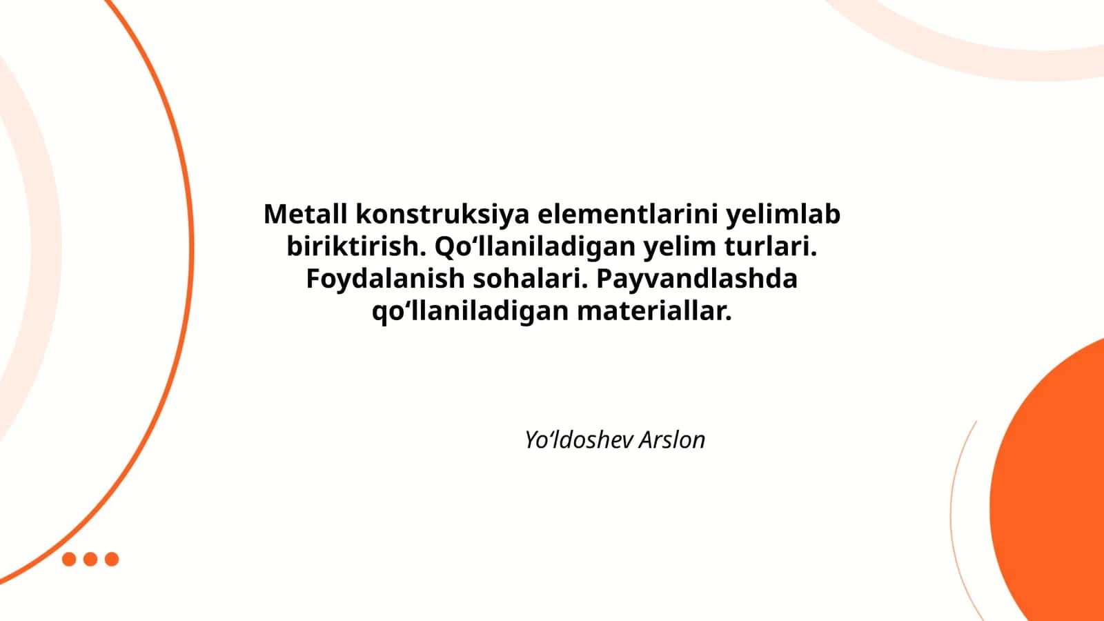 Metall konstruksiya elementlarini yelimlab biriktirish 1