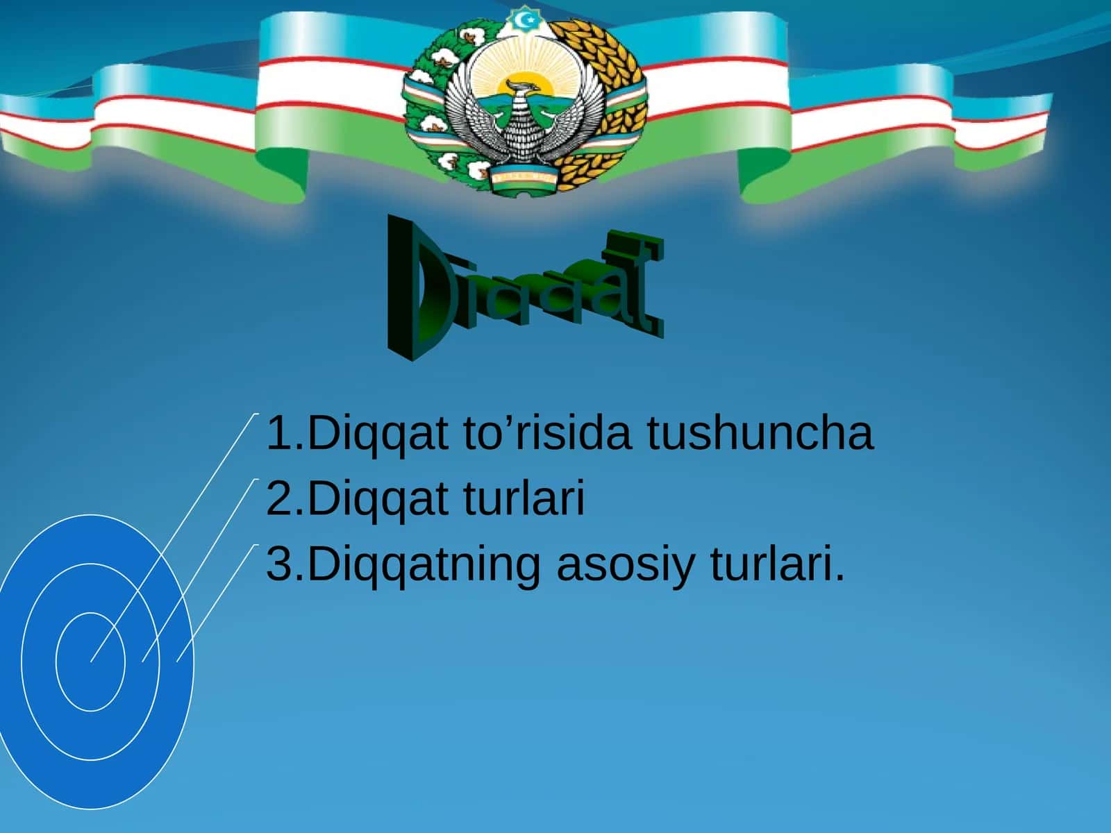 Diqqatning asosiy turlari 1