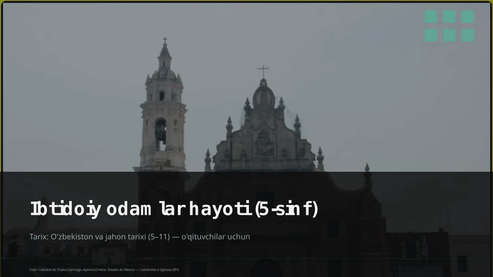 Ibtidoiy odamlar hayoti (5-sinf) 1