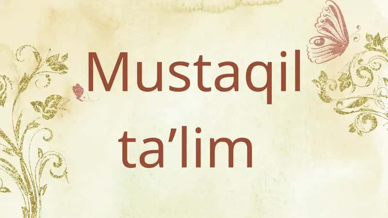 Tarbiya jarayonining mazmuni 1